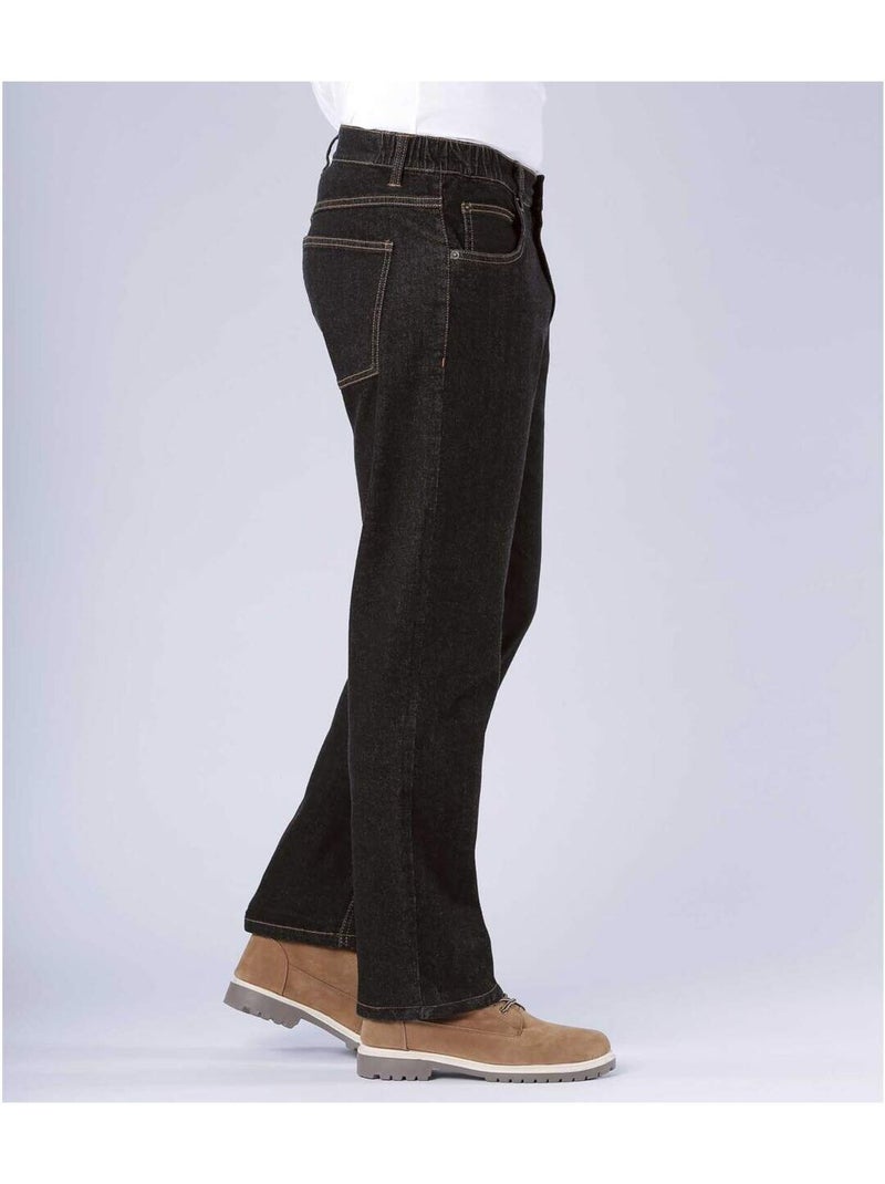 Jean Regular Stretch Confort - ATLAS FOR MEN Noir - Kiabi