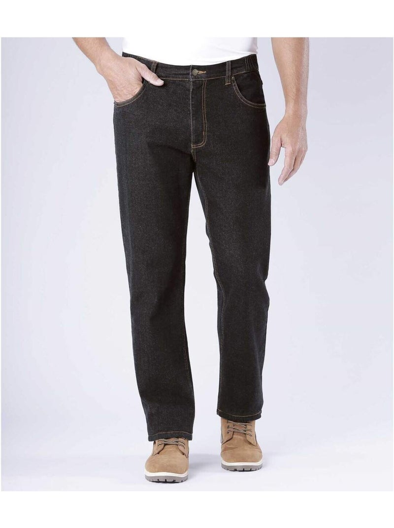 Jean regular stretch confort - atlas for men Noir - Kiabi