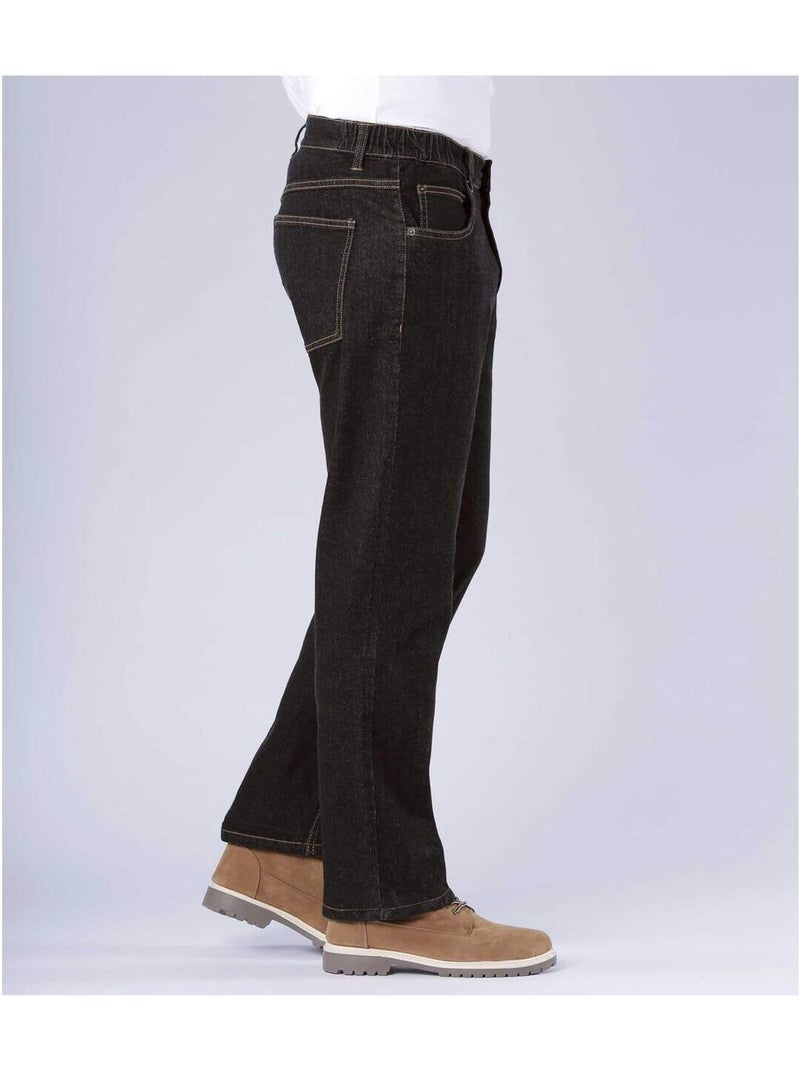 Jean regular stretch confort - atlas for men Noir - Kiabi
