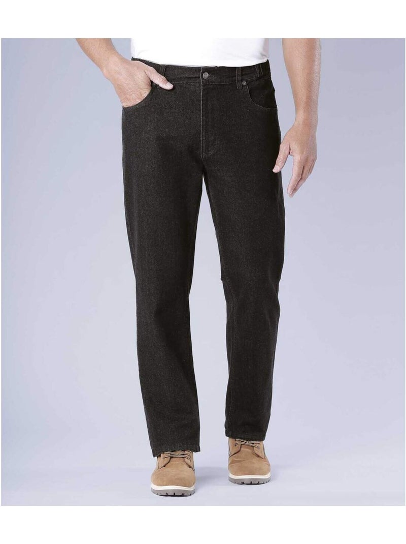 Jean regular stretch confort - atlas for men Noir - Kiabi