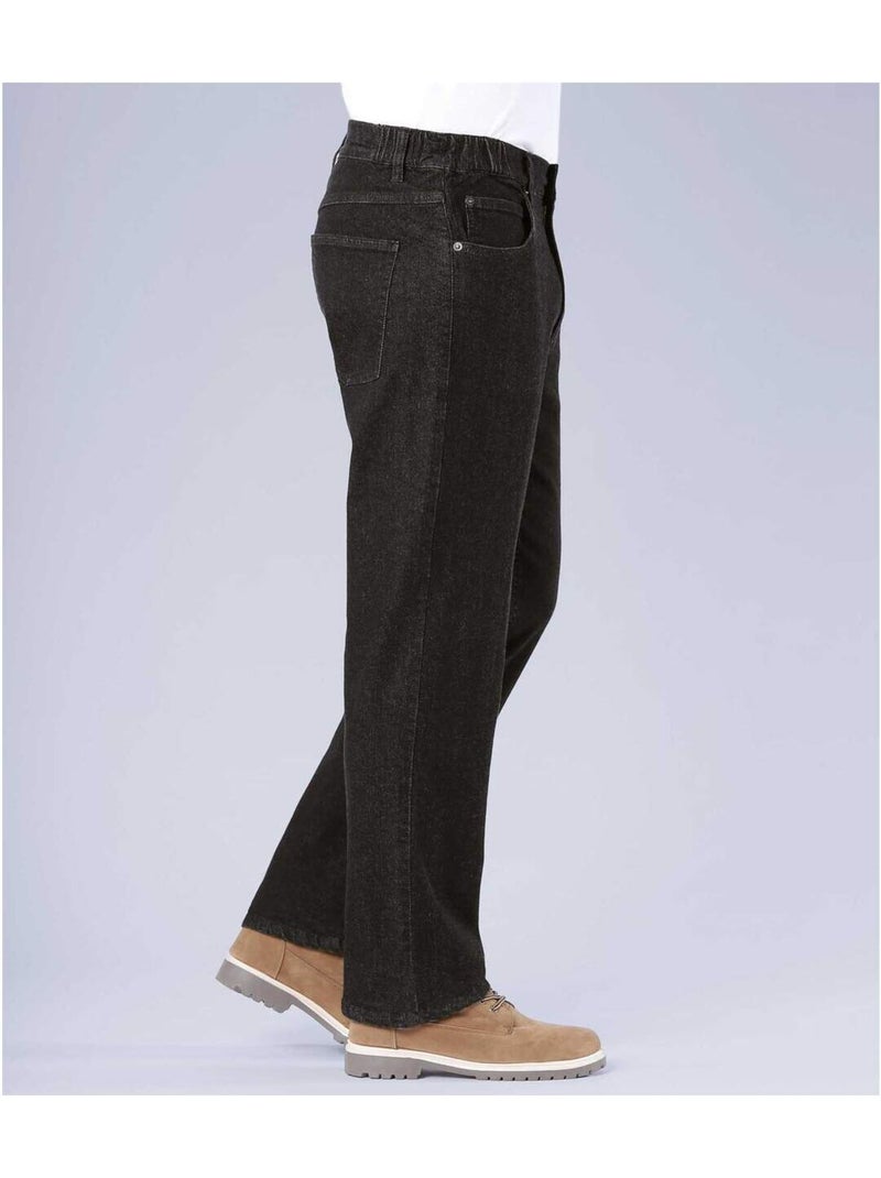 Jean regular stretch confort - atlas for men Noir - Kiabi
