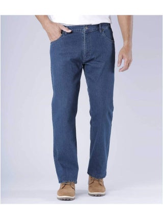 Jean Regular Stretch Confort Taille Semi-Elastiqué  - ATLAS FOR MEN