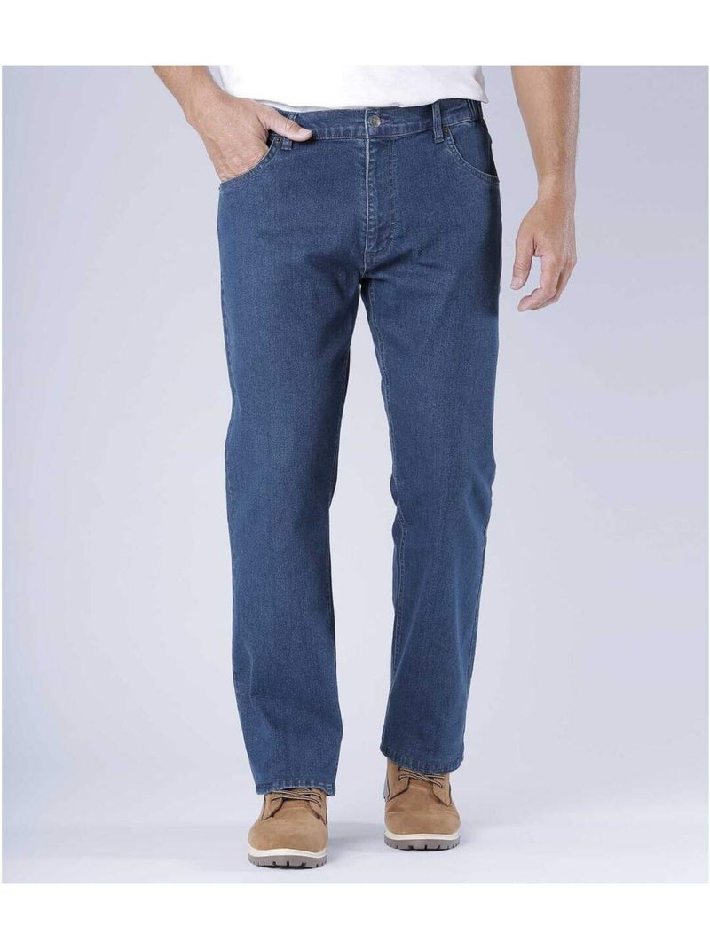 Jean Regular Stretch Confort Taille Semi-Elastiqué  - ATLAS FOR MEN Bleu - Kiabi
