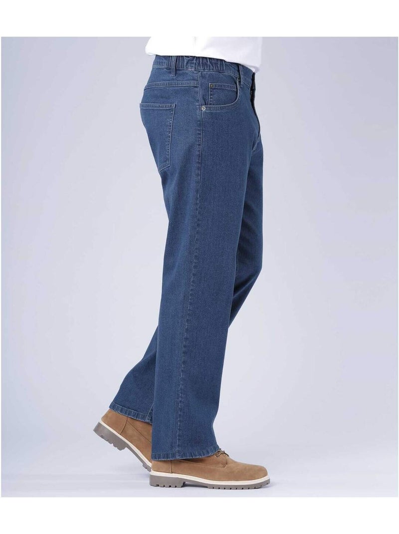 Jean Regular Stretch Confort Taille Semi-Elastiqué  - ATLAS FOR MEN Bleu - Kiabi