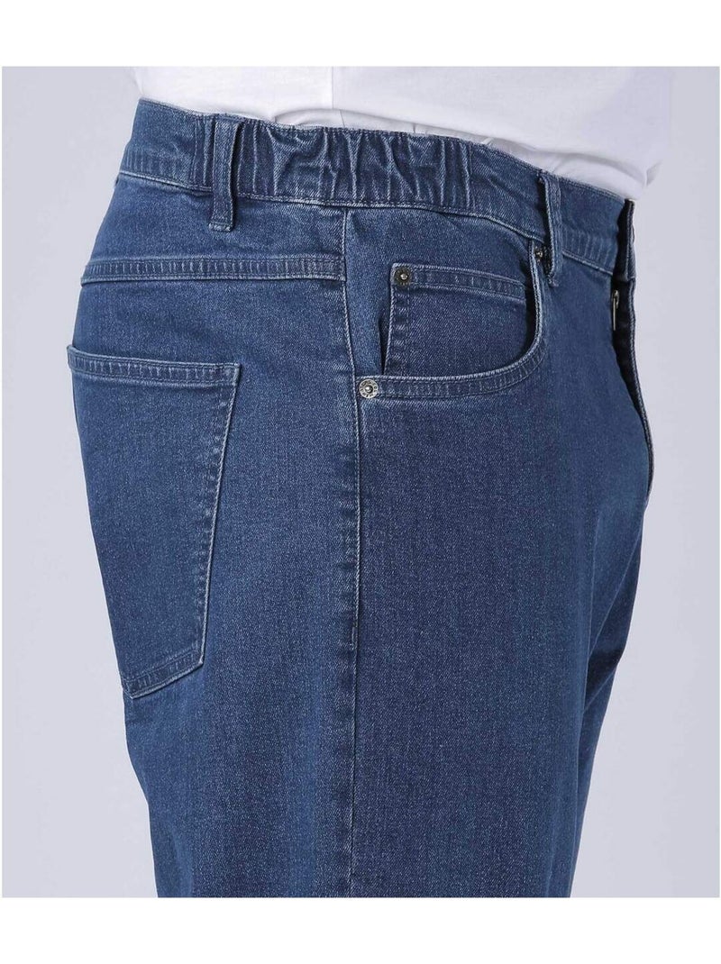 Jean Regular Stretch Confort Taille Semi-Elastiqué  - ATLAS FOR MEN Bleu - Kiabi