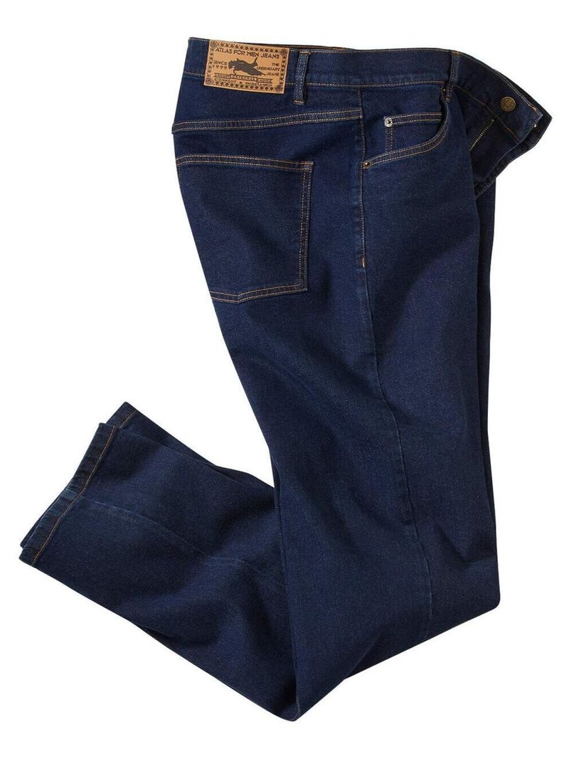 Jean Regular Stretch West  - ATLAS FOR MEN Bleu foncé - Kiabi