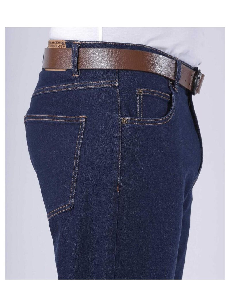 Jean Regular Stretch West  - ATLAS FOR MEN Bleu foncé - Kiabi