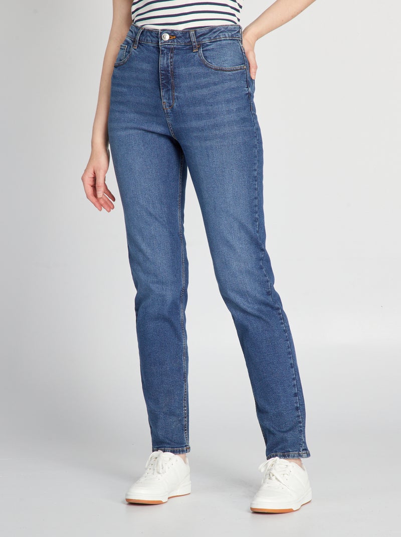 Jean regular taille haute - L28 Stone - Kiabi