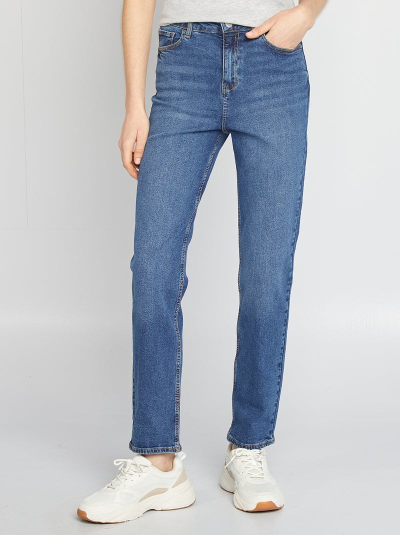 Jean regular taille haute - L30 Stone - Kiabi