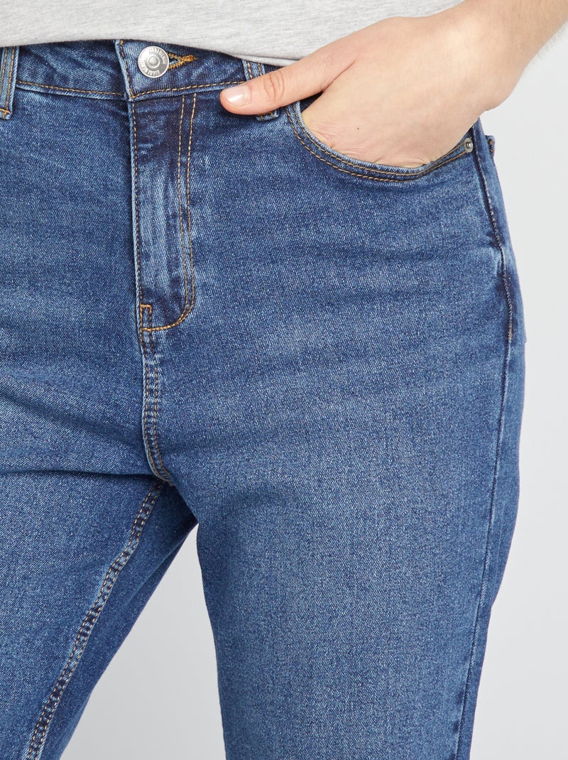 Jean regular taille haute - L30 Stone - Kiabi