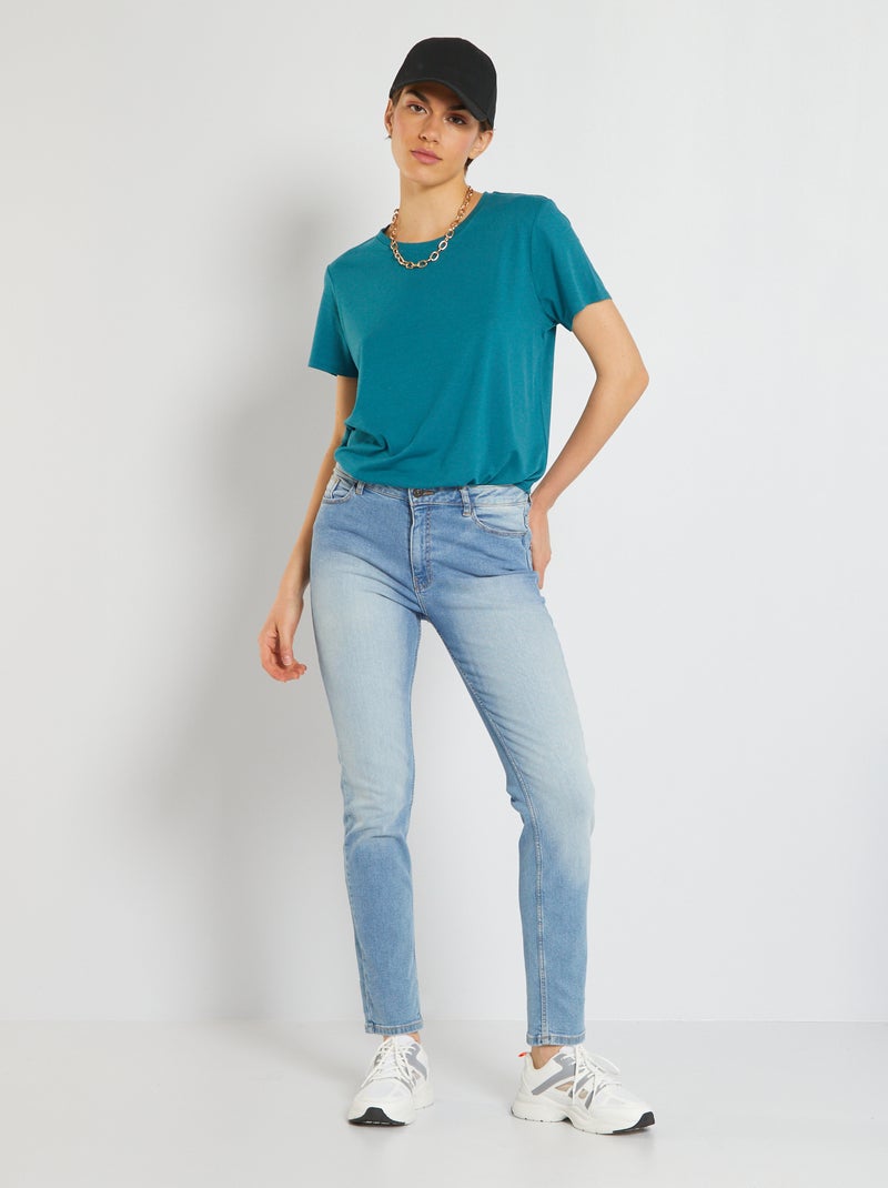Jean regular taille haute - L30 Triple stone - Kiabi