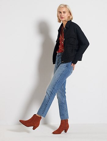 Jean regular taille haute - Kiabi