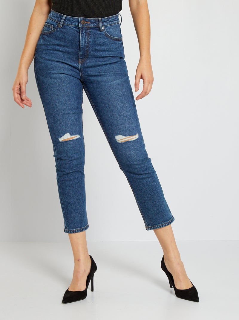 Jean regular taille haute brut - Kiabi