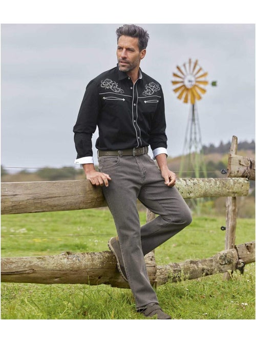 Jean Regular Taille Semi-Elastiquée   - ATLAS FOR MEN - Kiabi