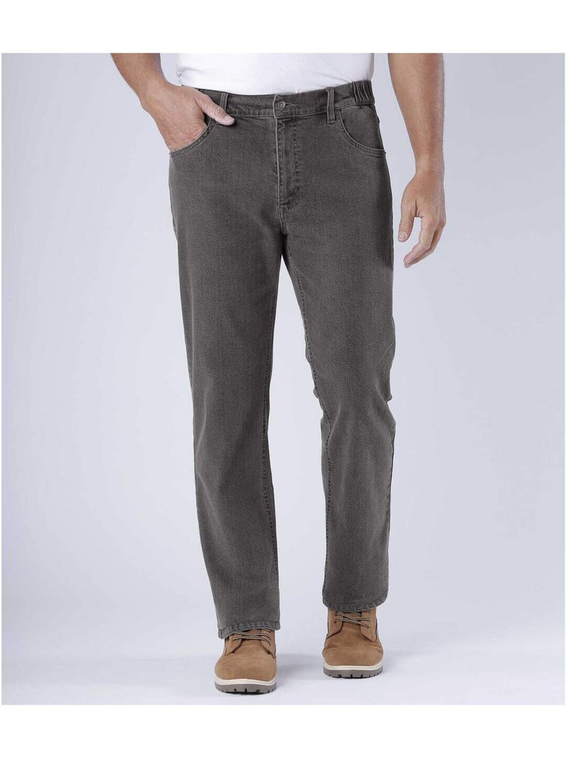 Jean Regular Taille Semi-Elastiquée   - ATLAS FOR MEN Gris - Kiabi