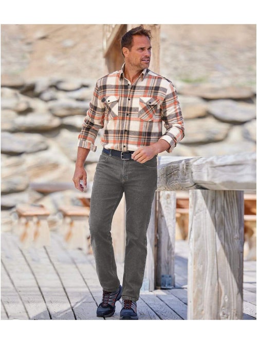 Jean Regular Taille Semi-Elastiquée   - ATLAS FOR MEN - Kiabi