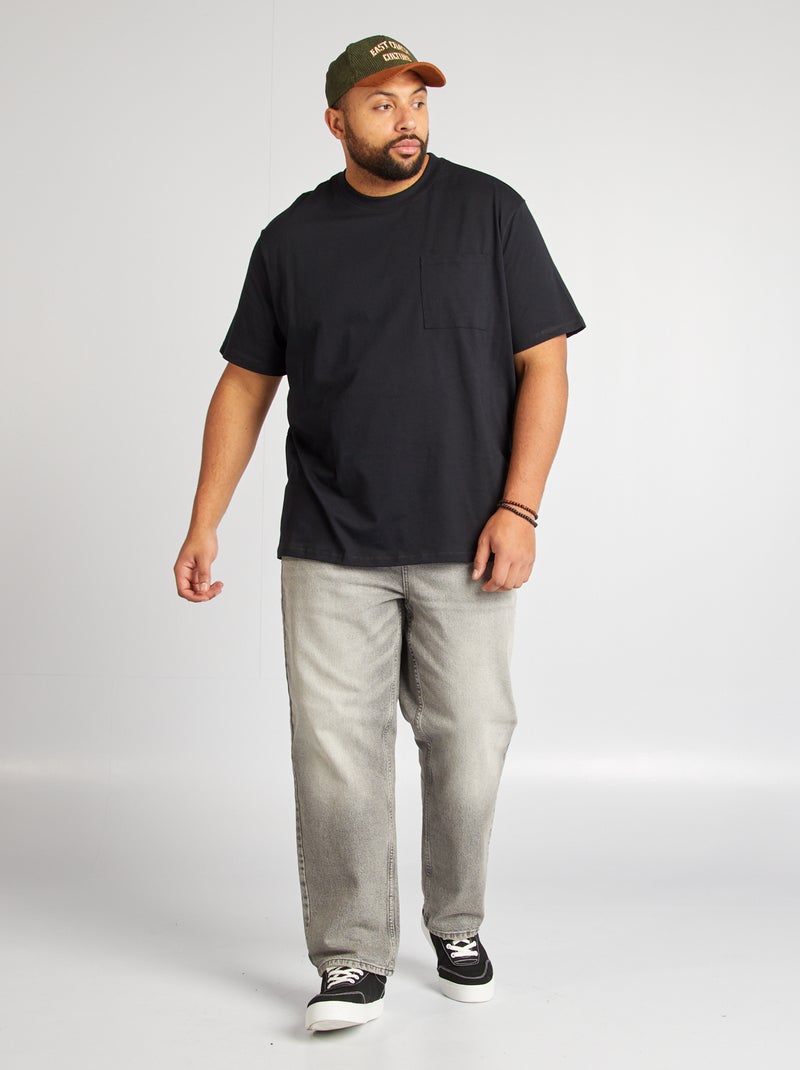 Jean relaxed fit Gris - Kiabi