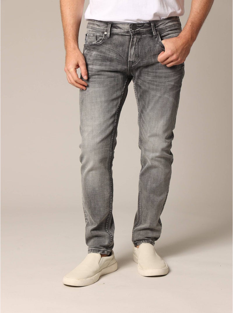 Jean rock  'Deeluxe' Gris Gris - Kiabi