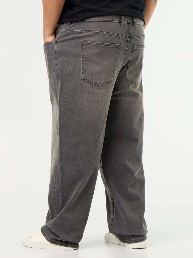 Jean size+ coupe relaxed Gris - Kiabi