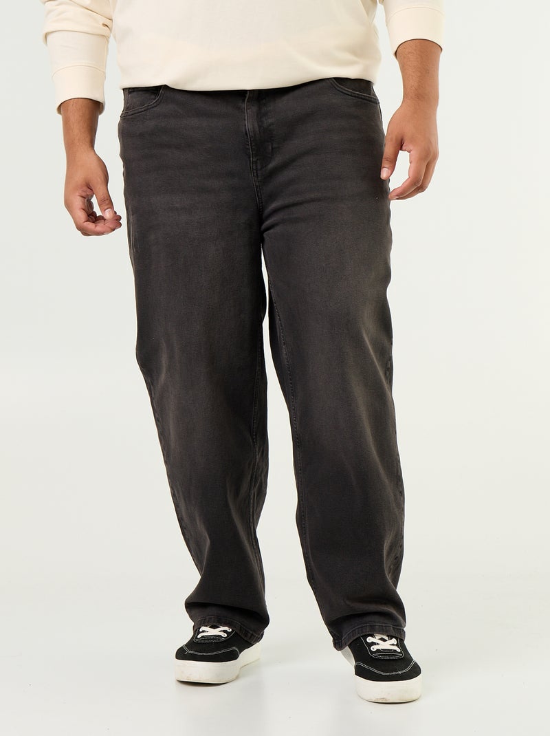 Jean size+ coupe relaxed Gris - Kiabi