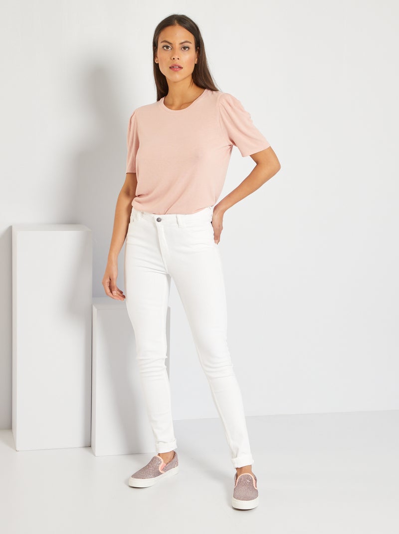 Jean skinny - L30 Blanc cassé - Kiabi