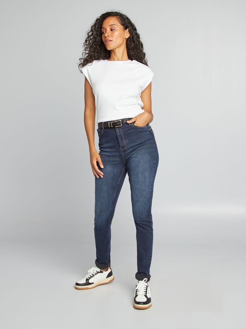 Jean skinny - L34 Bleu foncé - Kiabi