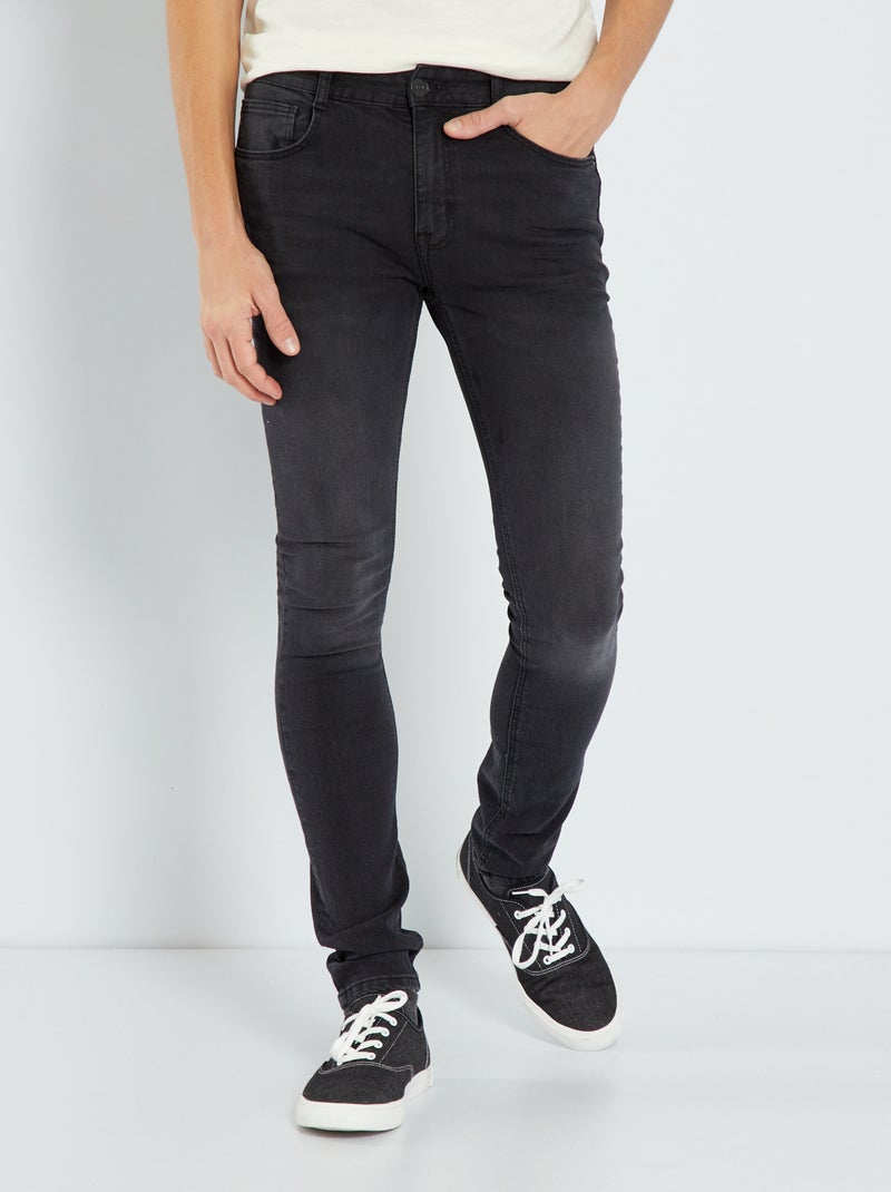 Jean skinny - L34 Gris foncé - Kiabi