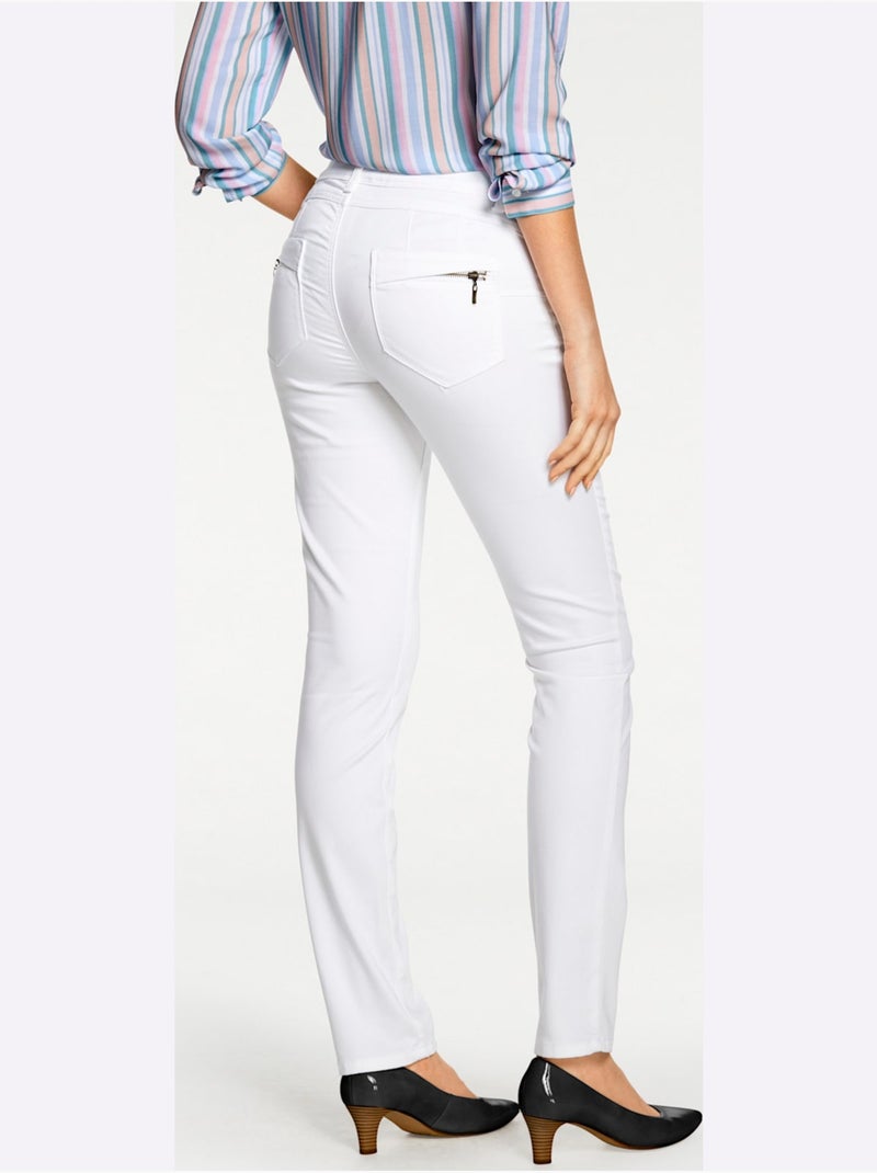 Jean skinny - Taille courte - helline Blanc - Kiabi