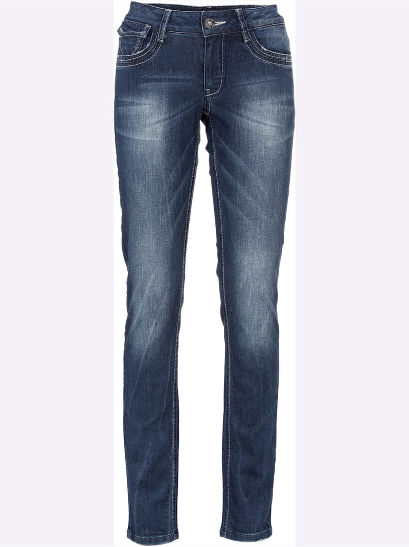 Jean skinny - taille courte - helline Bleu denim - Kiabi