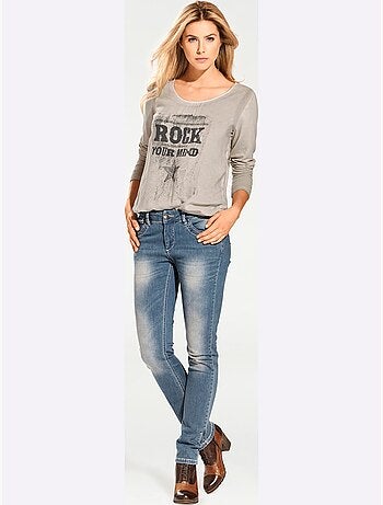 Jean skinny - taille courte - helline