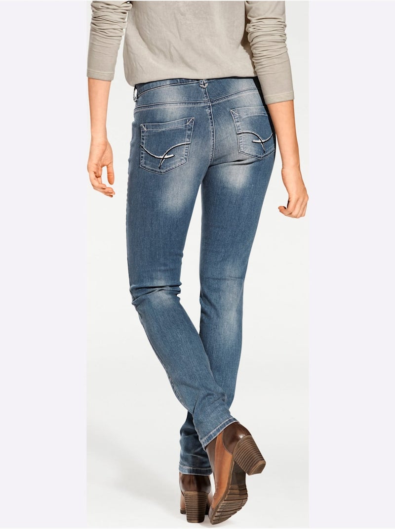 Jean skinny - taille courte - helline Bleu jean - Kiabi