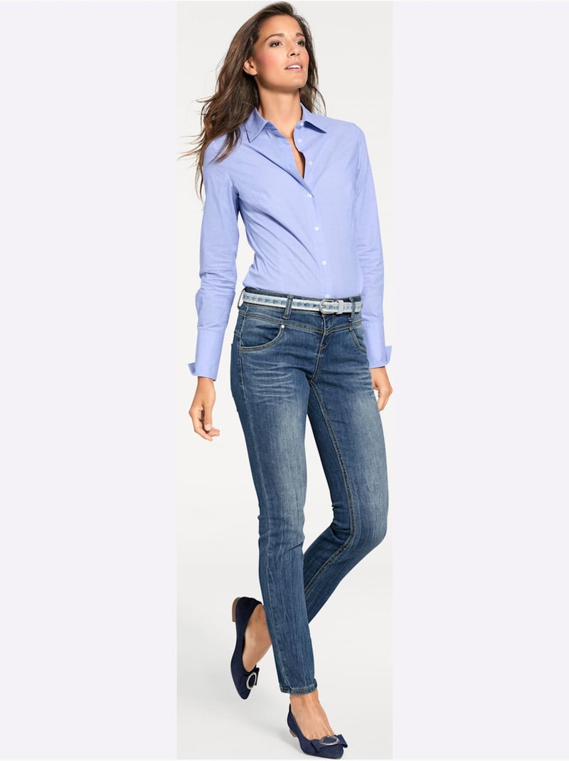 Jean skinny - taille courte - helline Bleu - Kiabi
