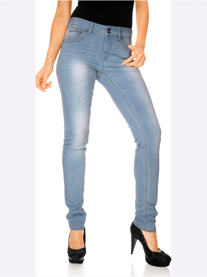 Jean skinny - taille courte - helline Bleu - Kiabi