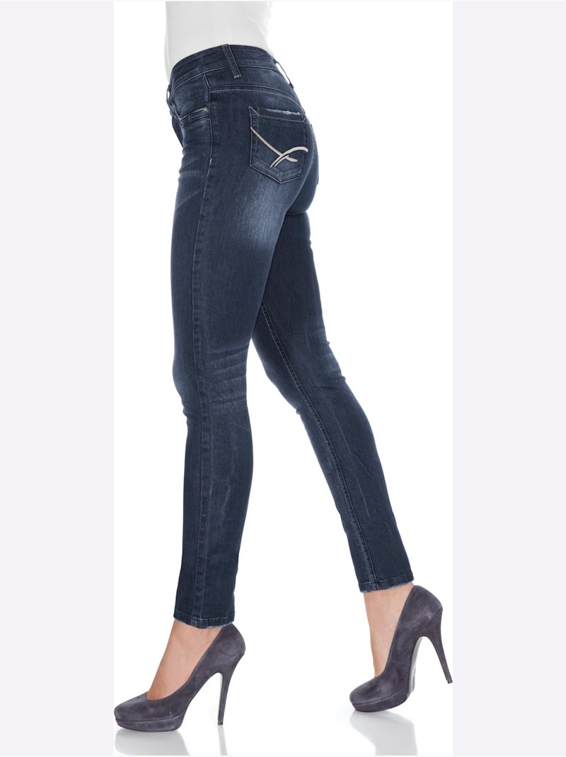 Jean skinny - taille standard - helline Bleu denim - Kiabi