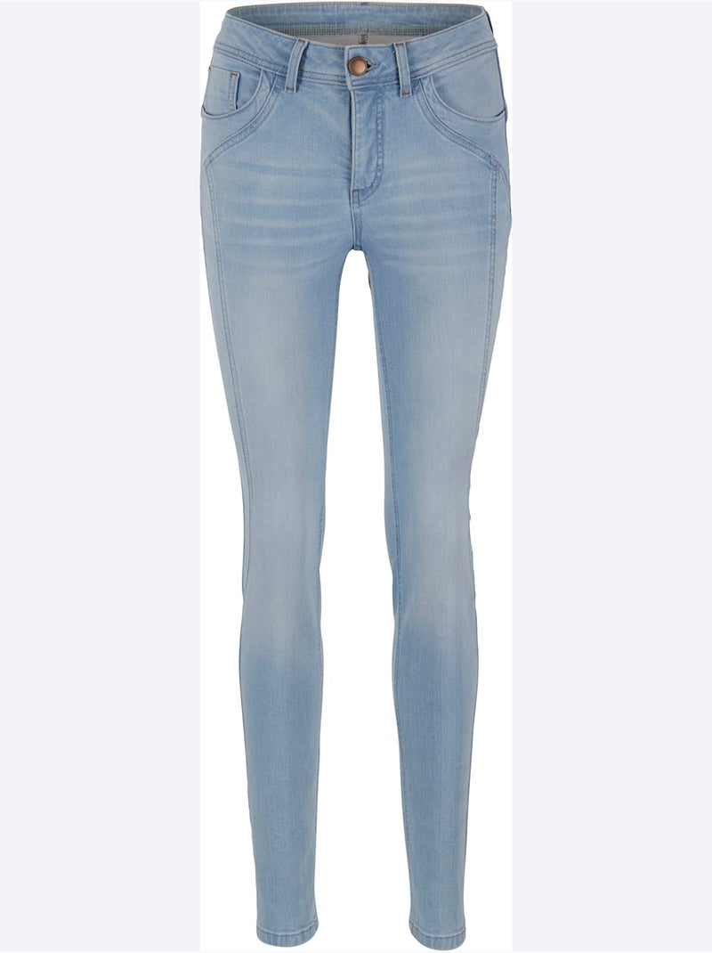 Jean Skinny - Taille Standard - Helline Bleu - Kiabi