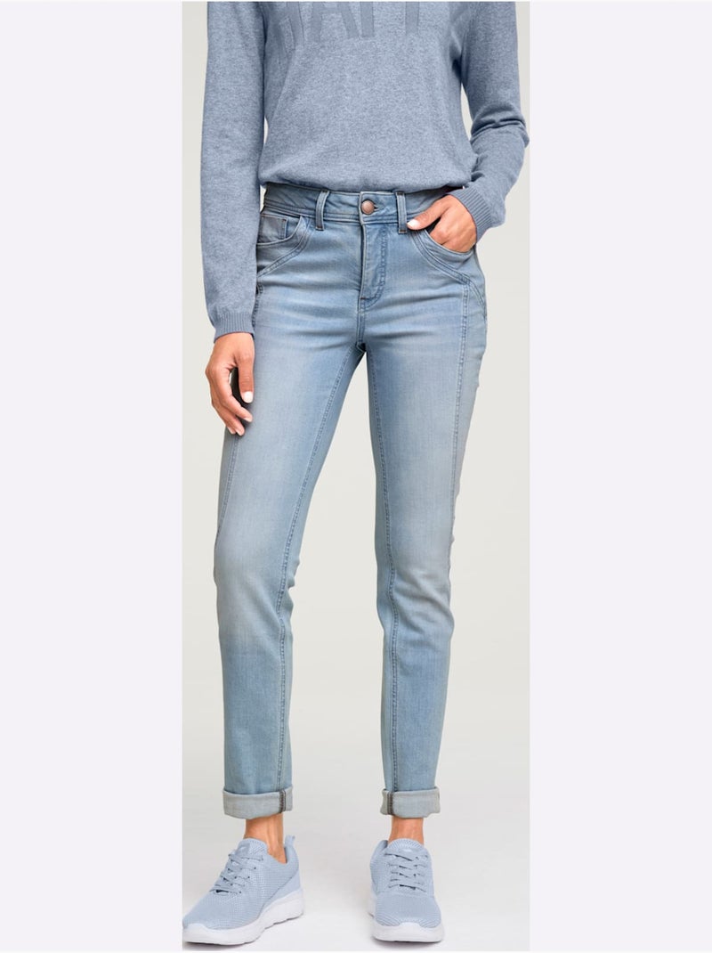 Jean Skinny - Taille Standard - Helline Bleu - Kiabi