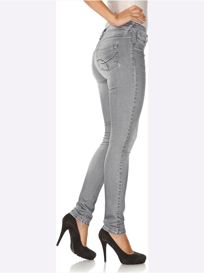 Jean skinny - taille standard - helline Gris - Kiabi