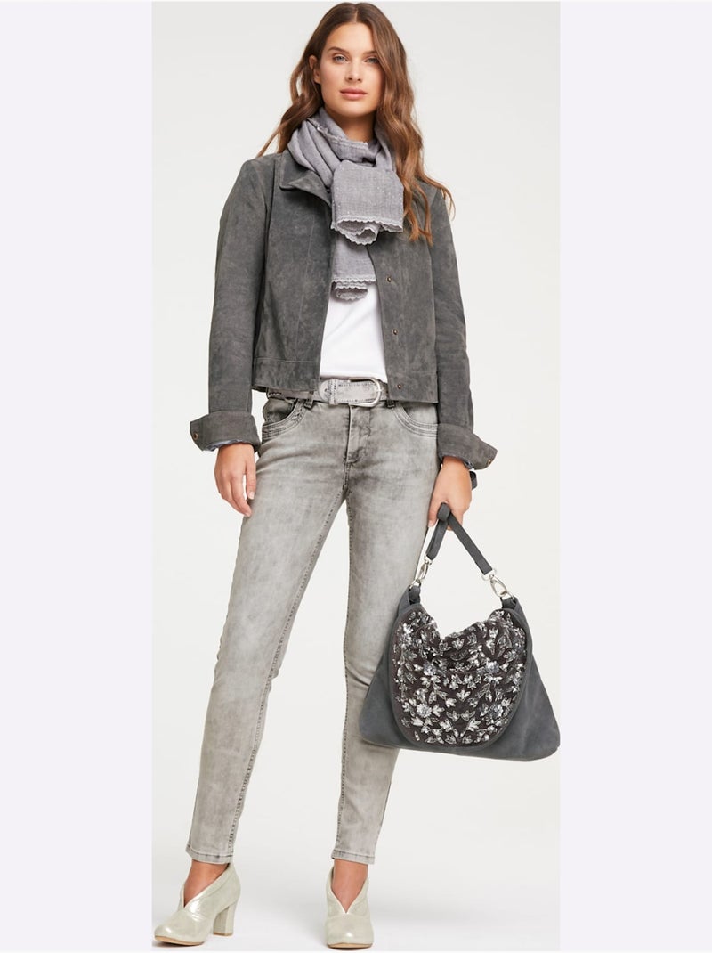 Jean skinny - taille standard - helline Gris - Kiabi