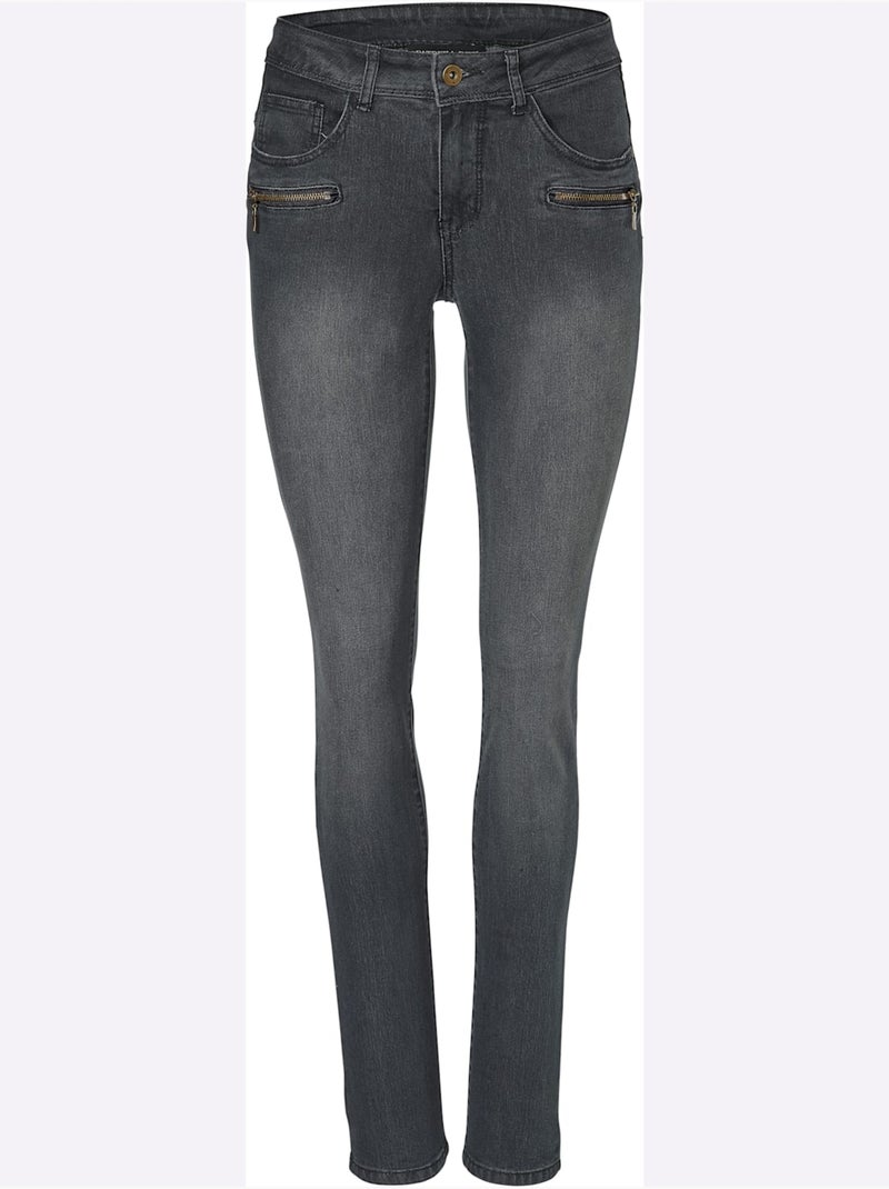 Jean skinny - taille standard - helline Noir - Kiabi