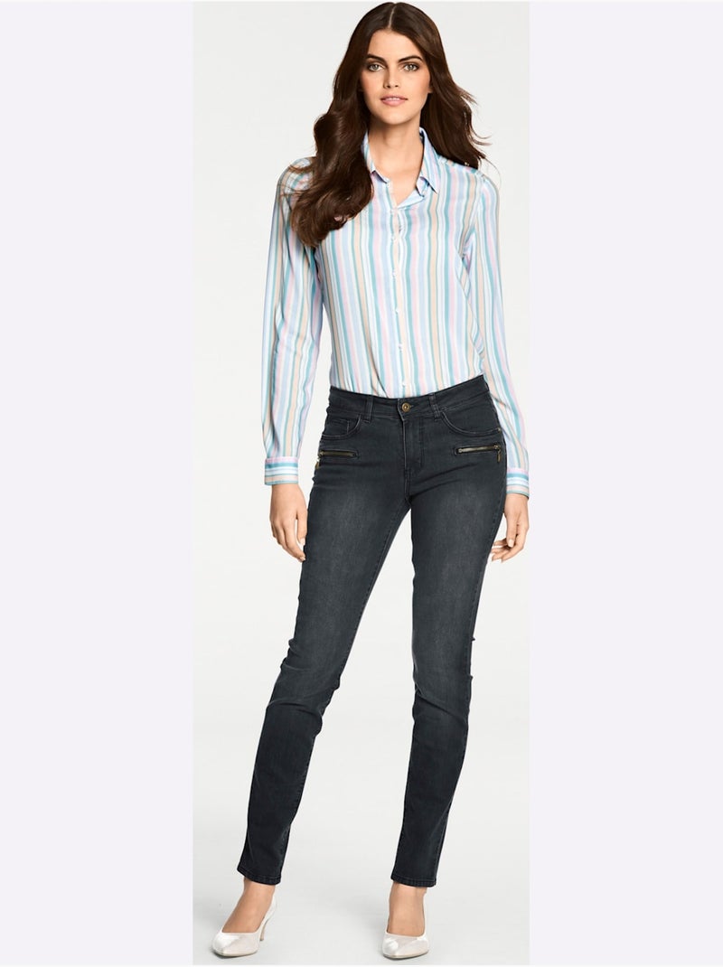 Jean skinny - taille standard - helline Noir - Kiabi