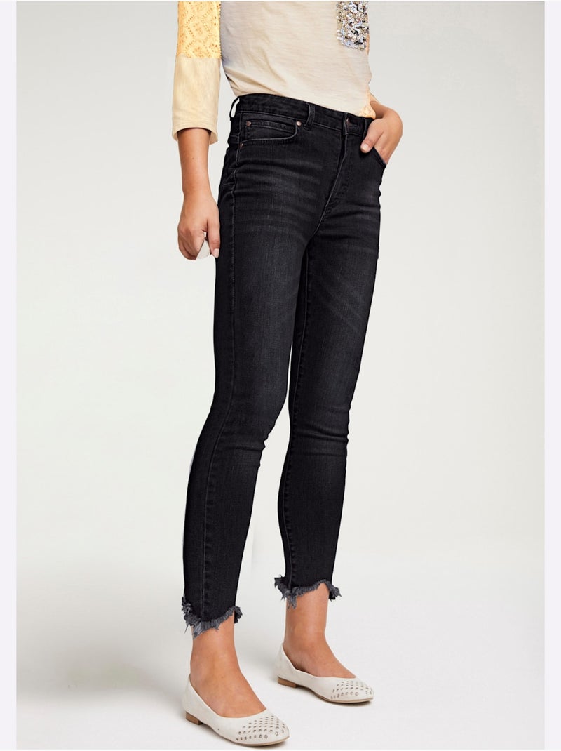 Jean Skinny - Taille Standard - Helline Noir - Kiabi