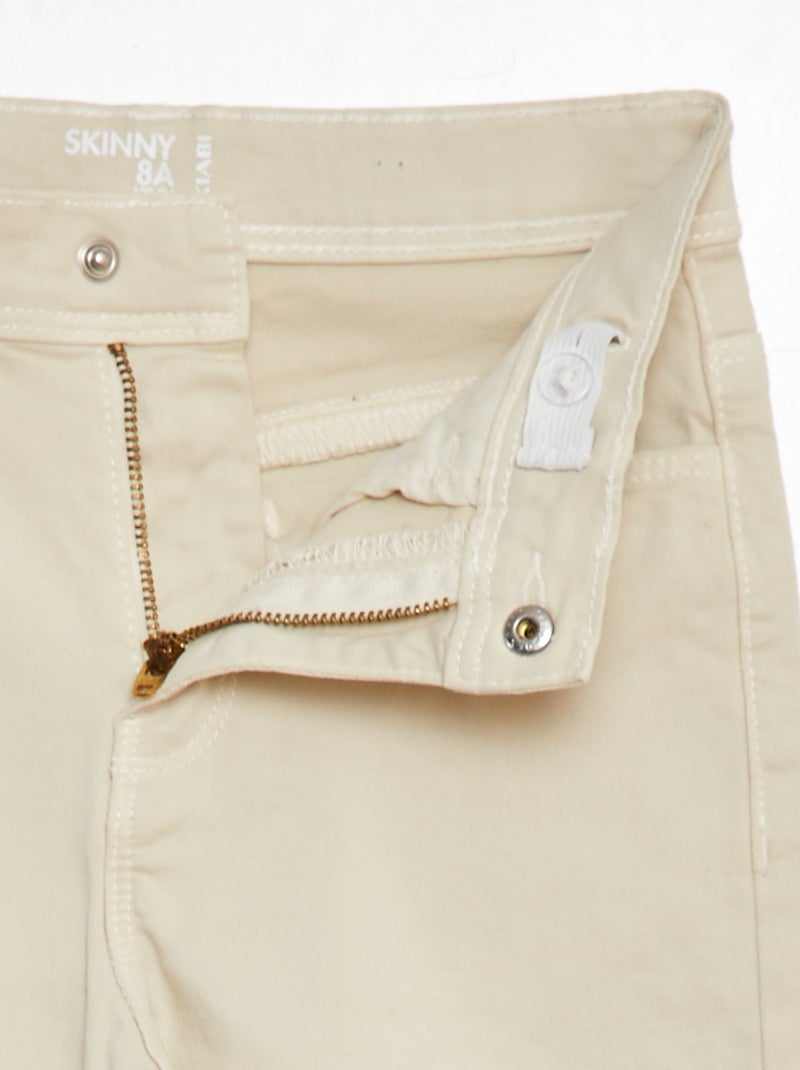 Jean skinny 5 poches BLANC - Kiabi