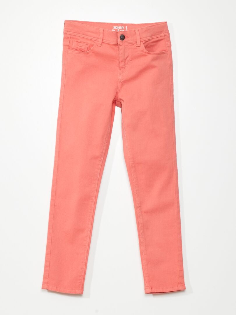 Jean skinny 5 poches Orange - Kiabi