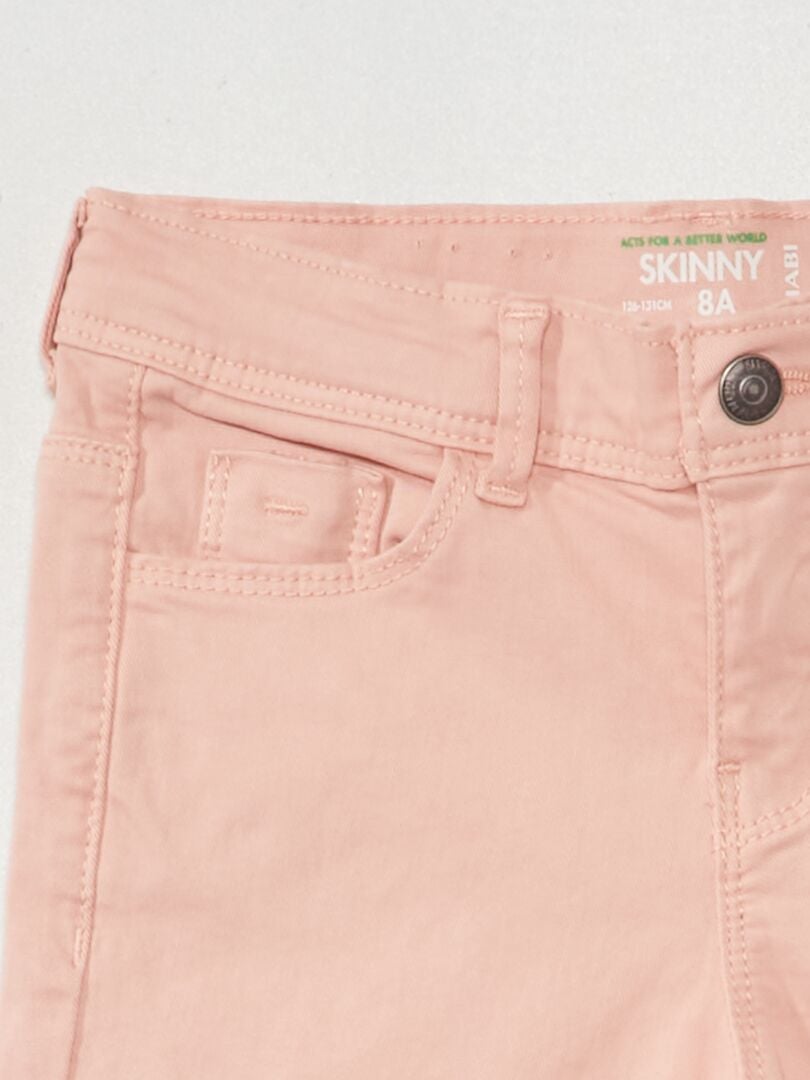 Jean skinny 5 poches rose - Kiabi