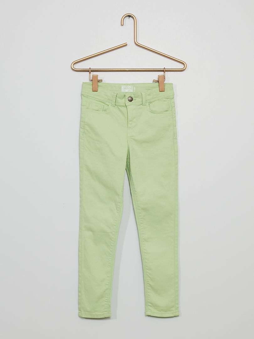 Jean skinny 5 poches vert - Kiabi