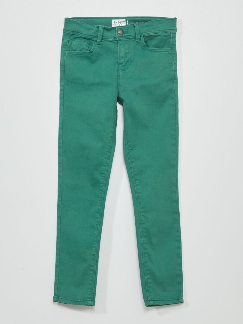 Jean skinny 5 poches Vert - Kiabi