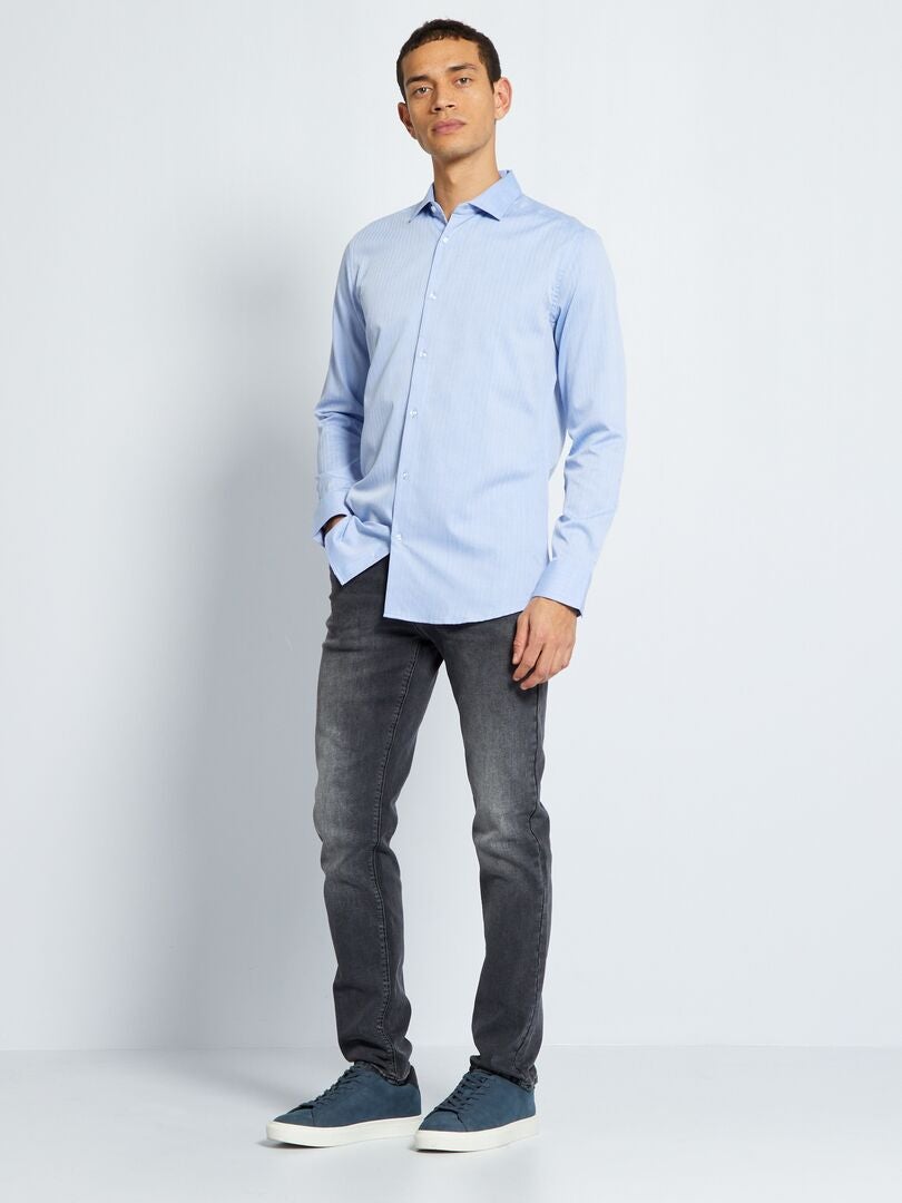 Jean skinny à 5 poches - L32 Gris - Kiabi