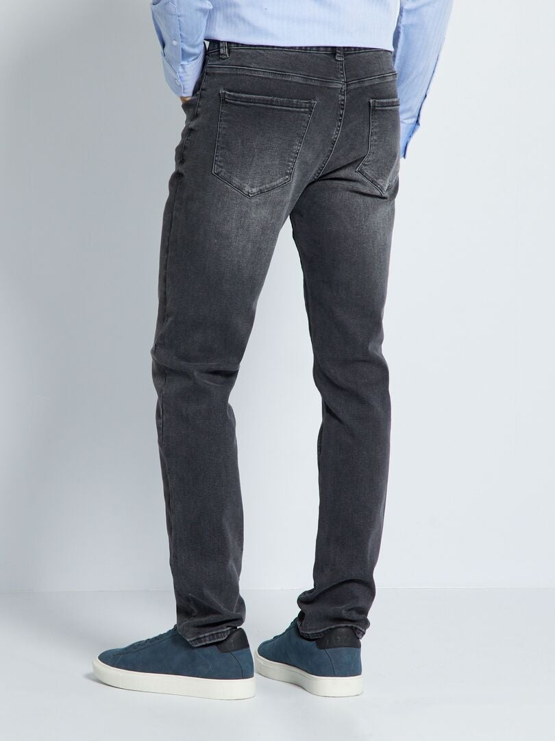 Jean skinny à 5 poches - L32 Gris - Kiabi