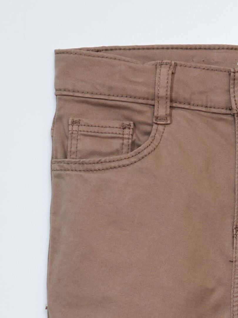 Jean skinny à 5 poches Beige - Kiabi