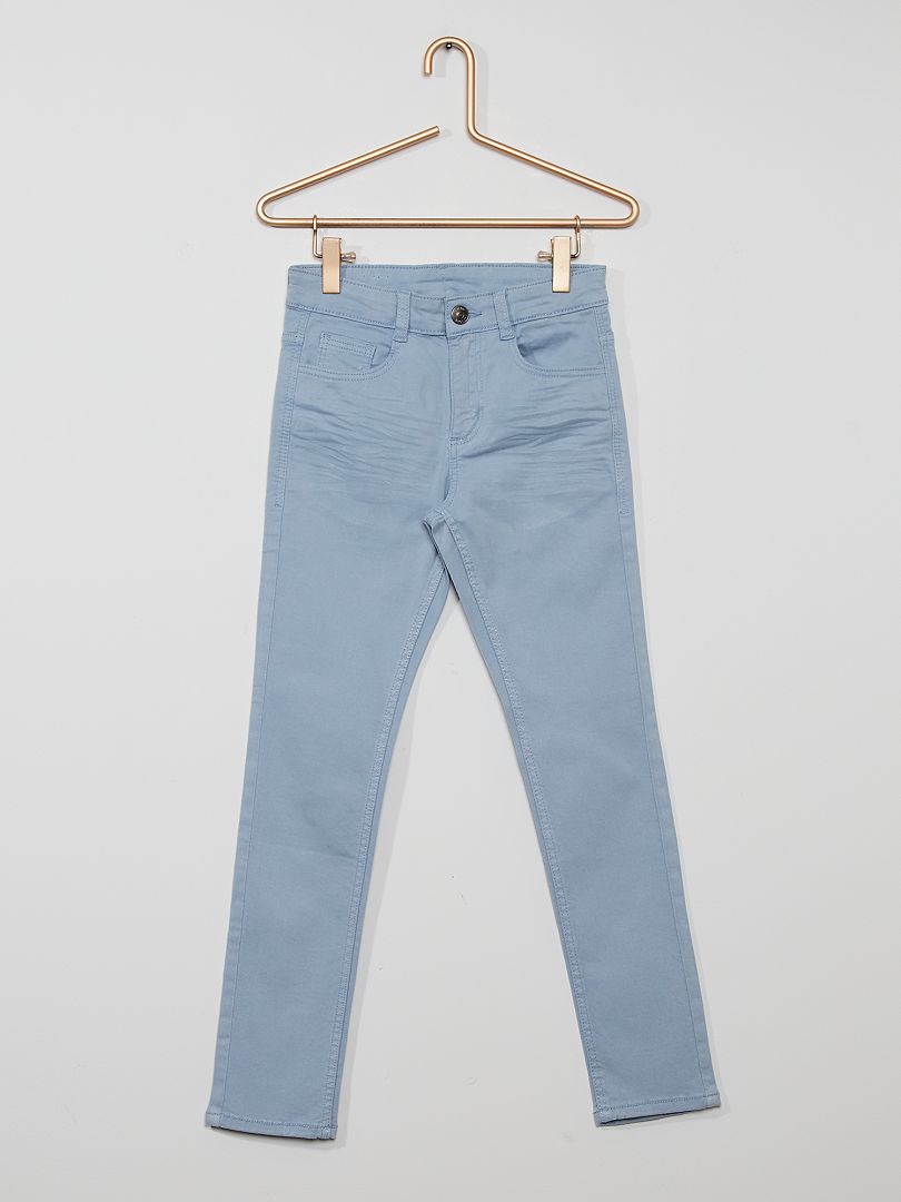 Jean skinny à 5 poches gris bleu - Kiabi